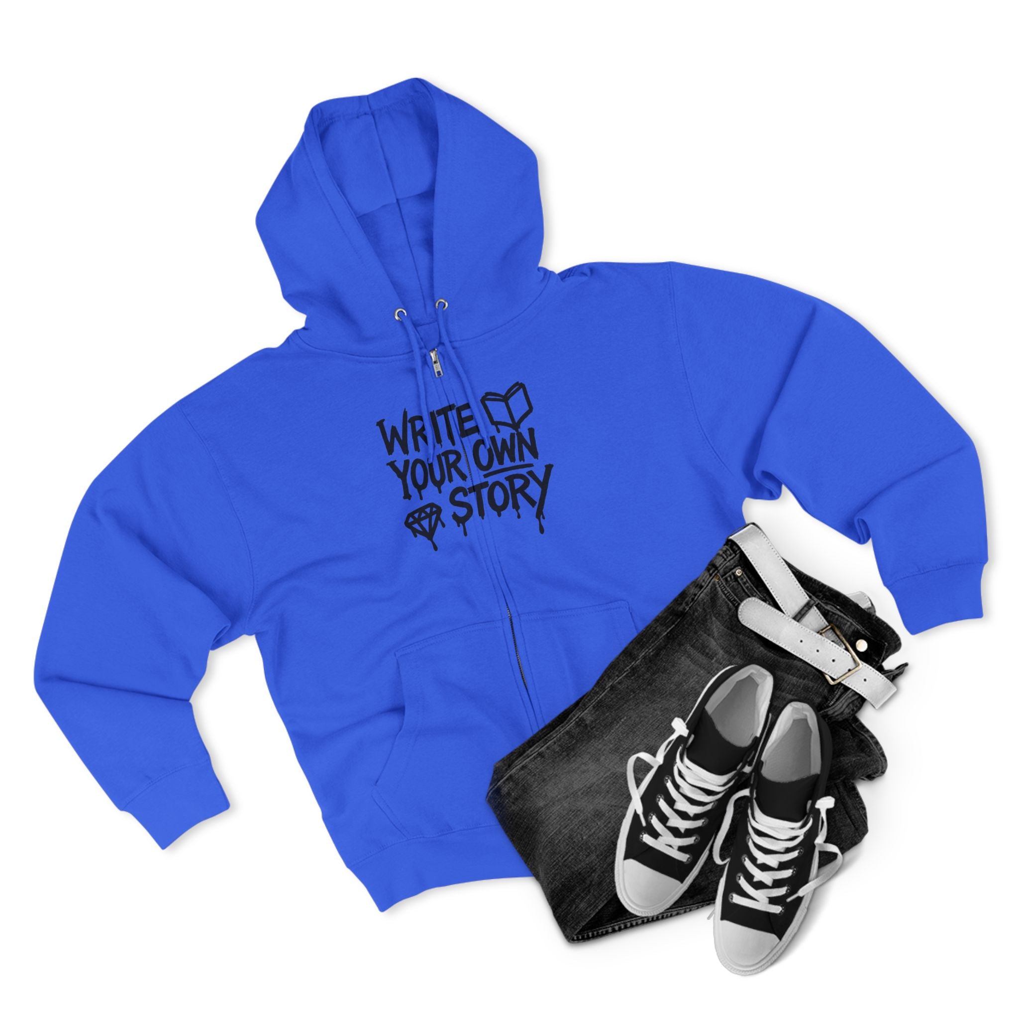 Inspirational Zip Hoodie - Write Your Own Story
