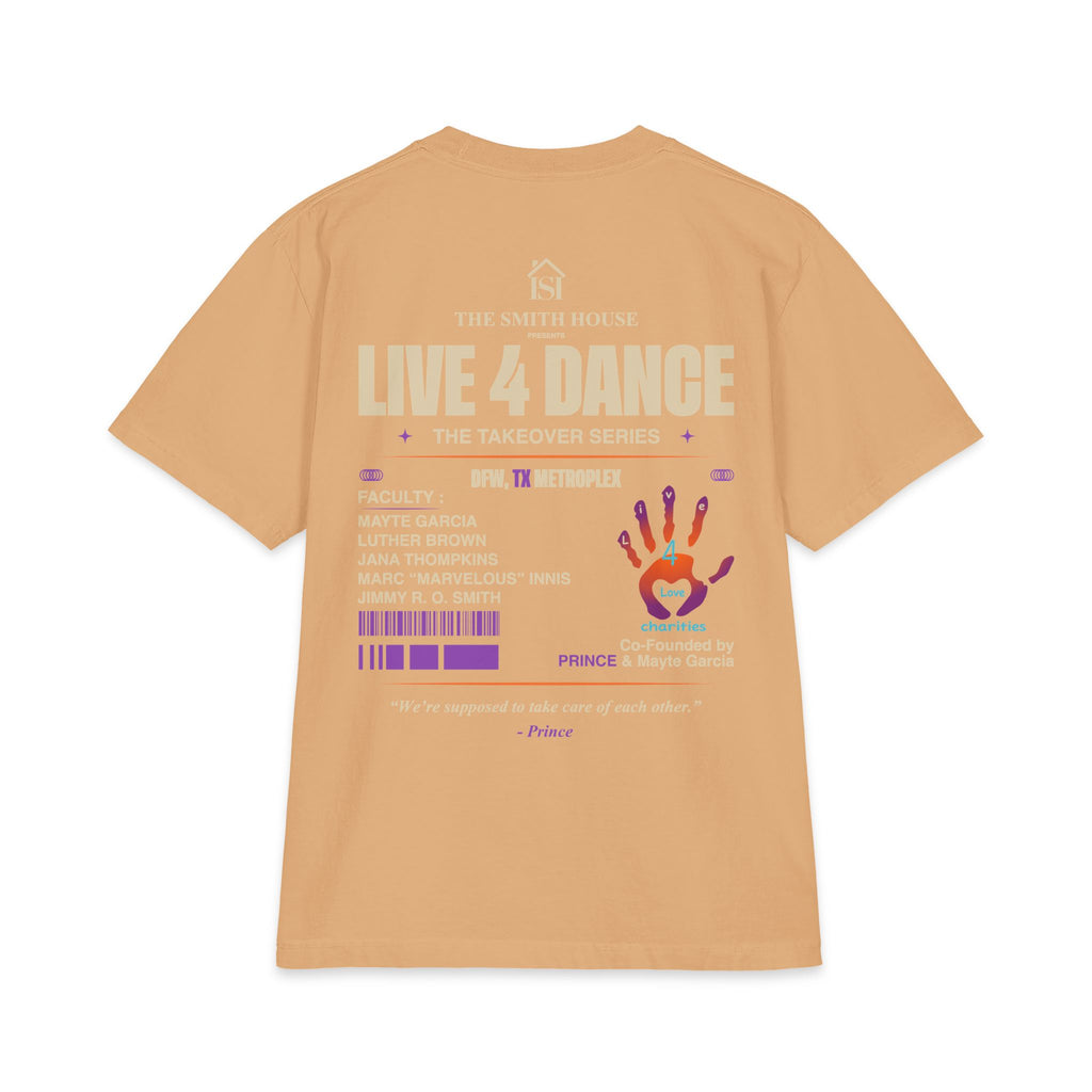 Live 4 Dance DFW Takeover T-Shirt — Live4LoveCharities Dance Convention Shirt
