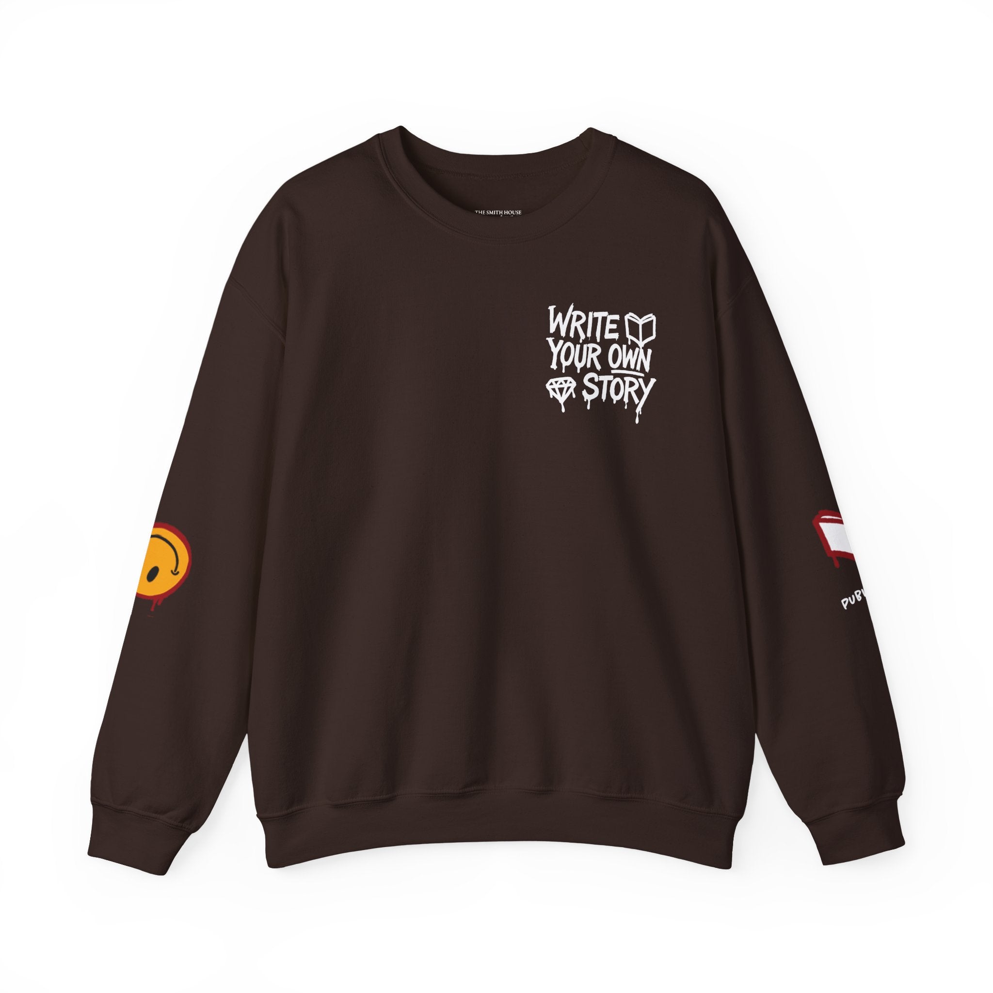 Write Your Own Story Crewneck Sweatshirt — Inspirational Graphic Pullover