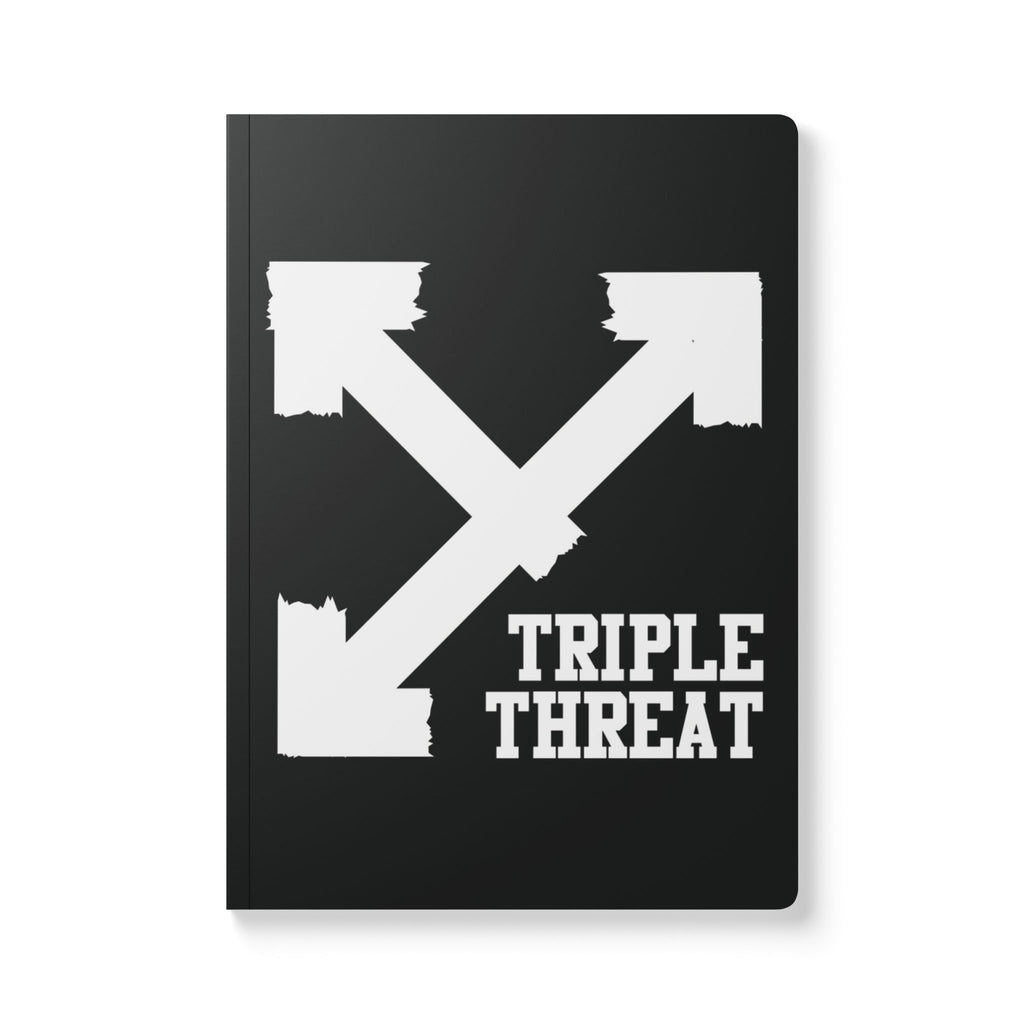 Triple Threat Softcover Journal - Motivational Notebook for Creatives