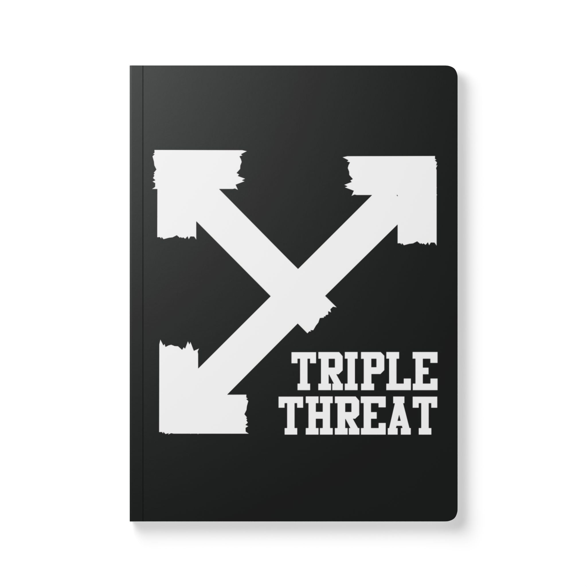 Triple Threat Softcover Journal - Motivational Notebook for Creatives