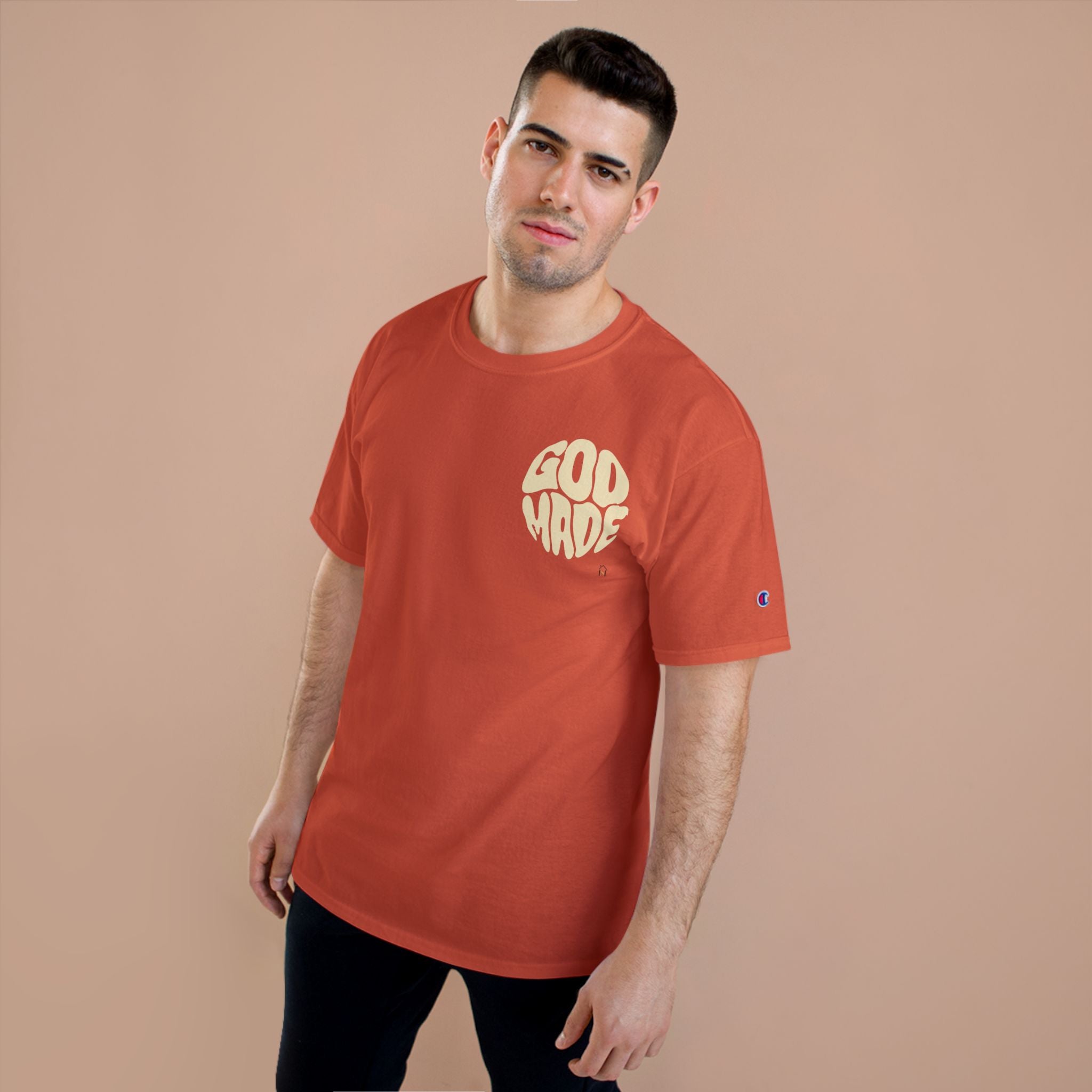 God Made Champion T-Shirt, Casual Wear, Gift for Believers, Inspirational Tee, Everyday Comfort