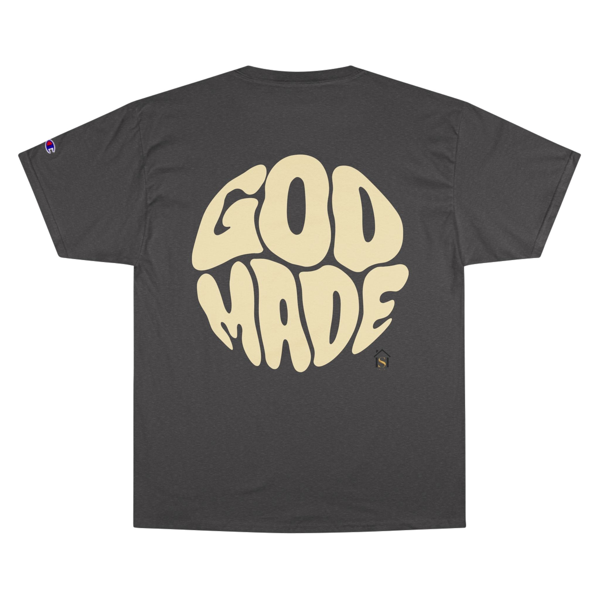 God Made Champion T-Shirt, Casual Wear, Gift for Believers, Inspirational Tee, Everyday Comfort