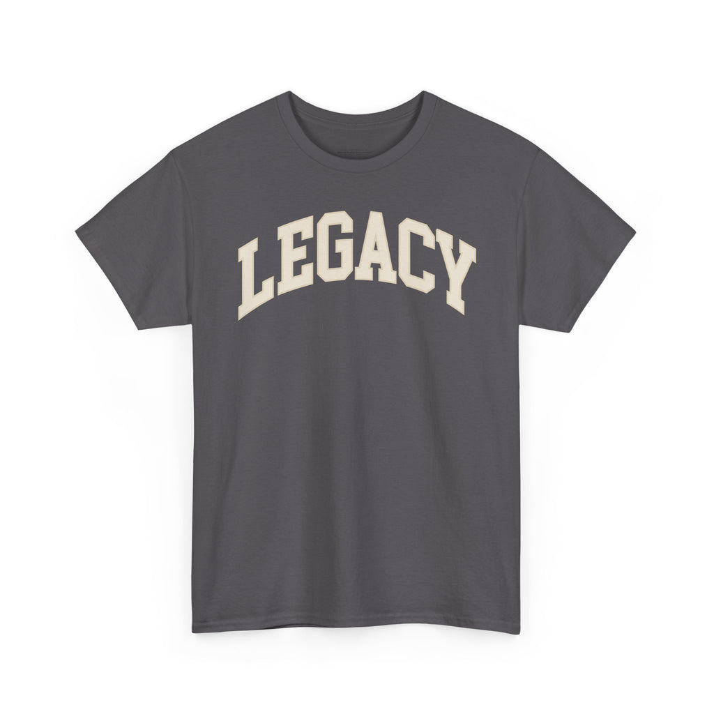 Legacy Graphic Tee — "Legacy" Arch Print Inspirational Cotton Shirt