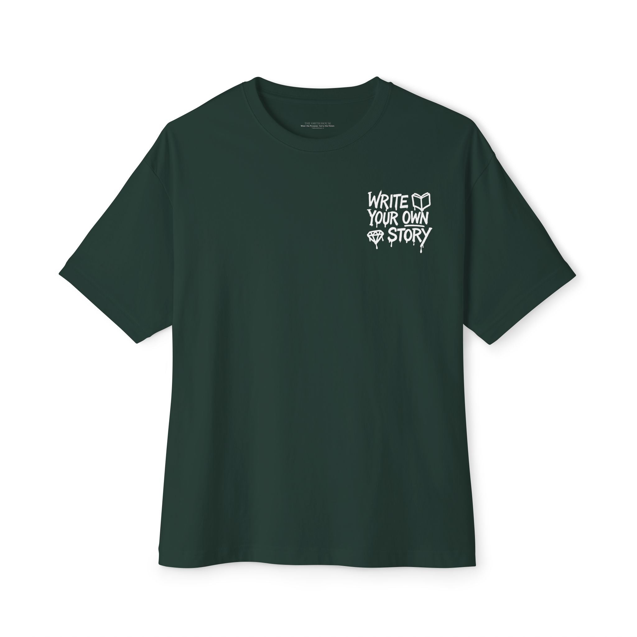 Unisex Oversized Boxy Tee - Write Your Own Story, Casual Tee, Inspirational Shirt, Gift for Writers, Summer Fashion, Relaxed Fit