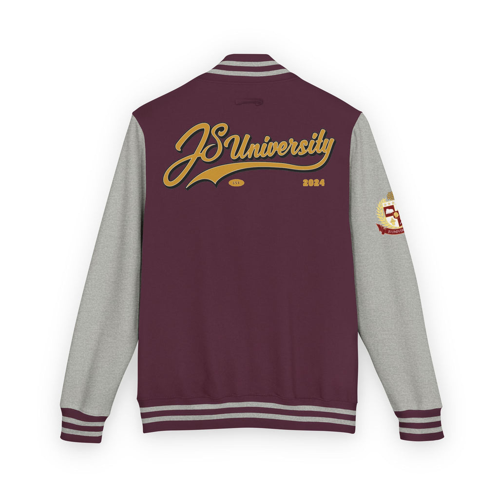 Letterman Jacket — JS University Varsity Letterman Jacket with Script Back Logo