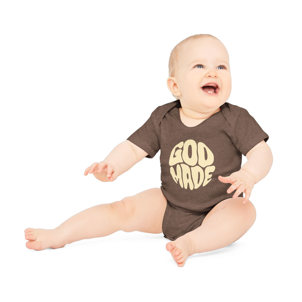 Baby Bodysuit — "God Made" Organic Short Sleeve Infant Onesie