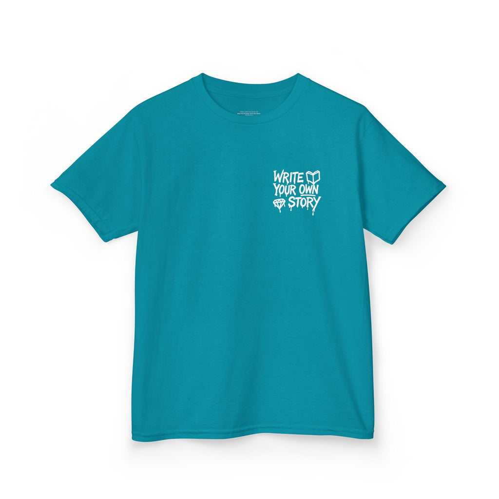 Empowering Kids Tee — "Write Your Own Story" Motivational Graphic T-Shirt