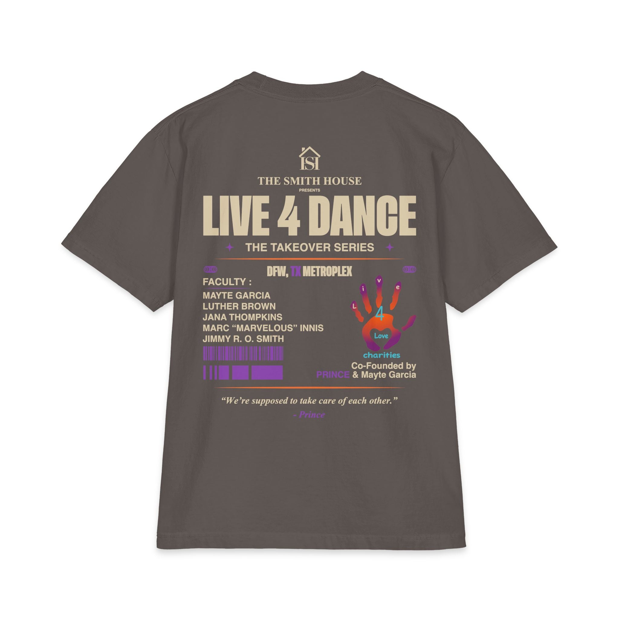 Live 4 Dance DFW Takeover T-Shirt — Live4LoveCharities Dance Convention Shirt