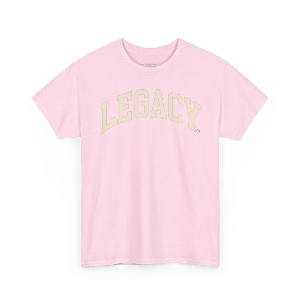 Legacy Graphic Tee — "Legacy" Arch Print Inspirational Cotton Shirt